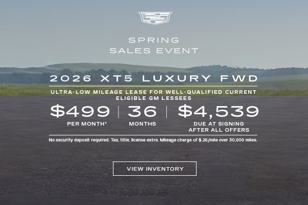 2026 XT5 LUXURY. Ultra low mileage lease for well qualified current eligible GM lessees. $499 per...